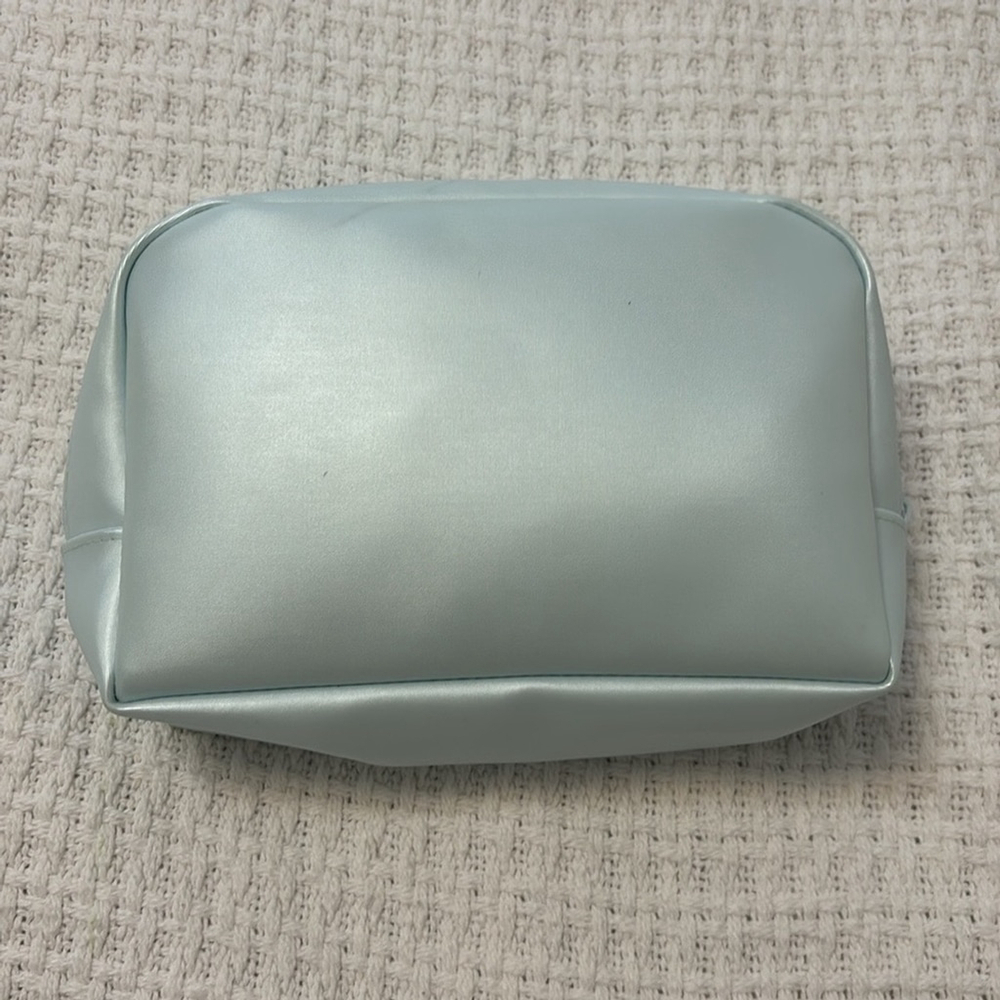 CHRISTIAN DIOR Perfume cosmetic bag travel make up bag top zipper light blue - Picture 3 of 16